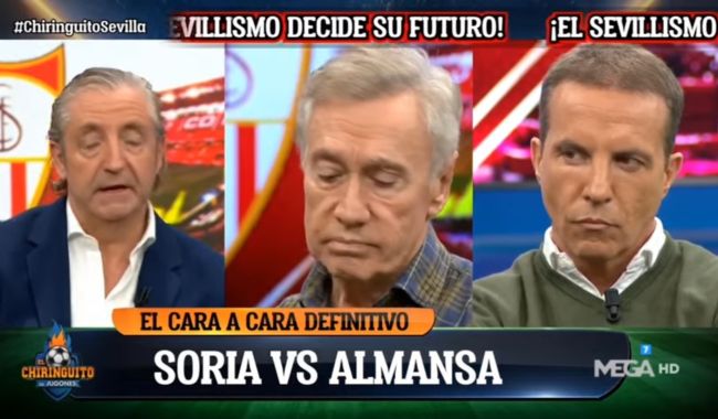 👊💥 (Vídeo) La tensa discusión entre Almansa y Soria sobre Del Nido o Castro