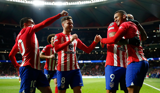 Los jugadores del Atlético de Madrid celebran su victoria en Chmapions ante la Lazio. Imagen: Atlético de Madrid.