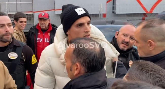 📹 (Vídeo) Lamela tiene un incidente con un aficionado en las inmediaciones del estadio