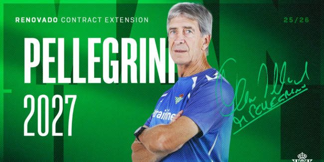 El Real Betis hace oficial el acuerdo con Pellegrini