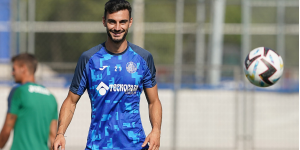 Juan Iglesias en un entrenamiento