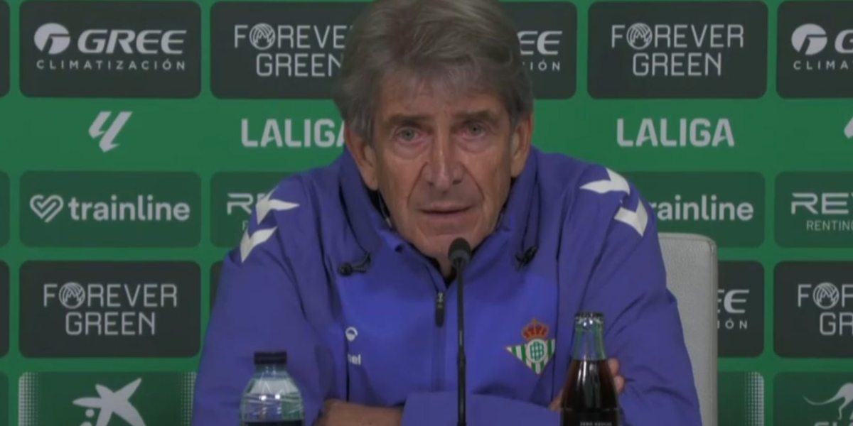 Manuel Pellegrini en rueda de prensa