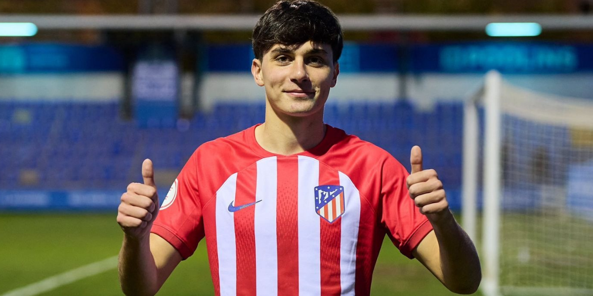 Gero Spina con el Atlético de Madrid 