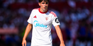 Juanlu jugando con el Sevilla FC
