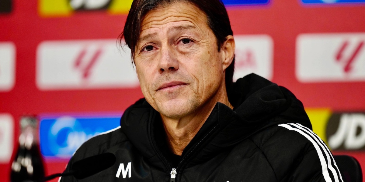 Matías Almeyda en rueda de prensa