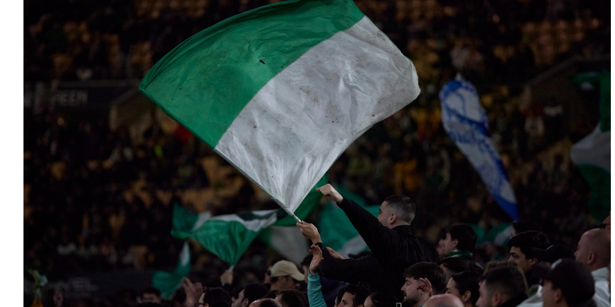 Afición del Betis en el Estadio de la Cartuja