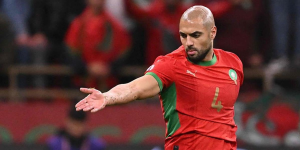 Amrabat en la Copa de África con Marruecos