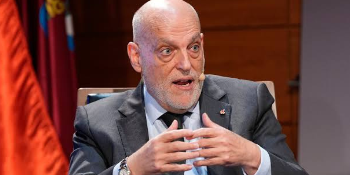 Javier Tebas en una comparecencia