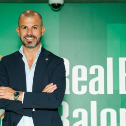 Manu Fajardo en su presentación como director deportivo del Betis