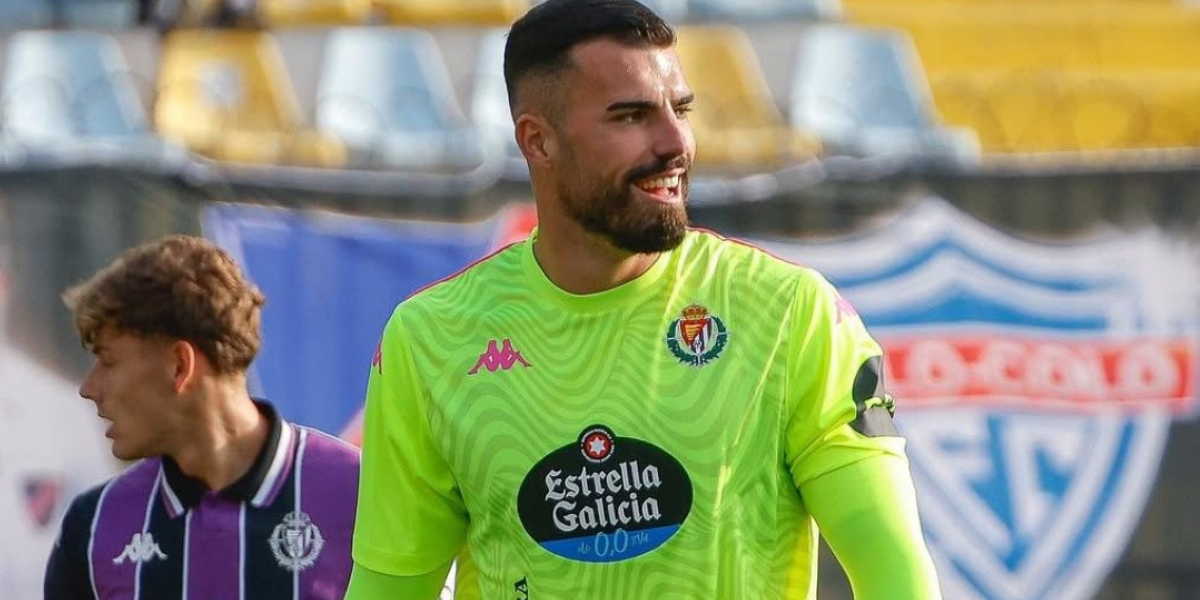 Guillerme Fernándes sonriendo con el Valladolid 