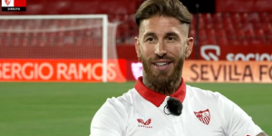 Sergio Ramos en su presentación