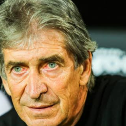 Manuel Pellegrini en el banquillo