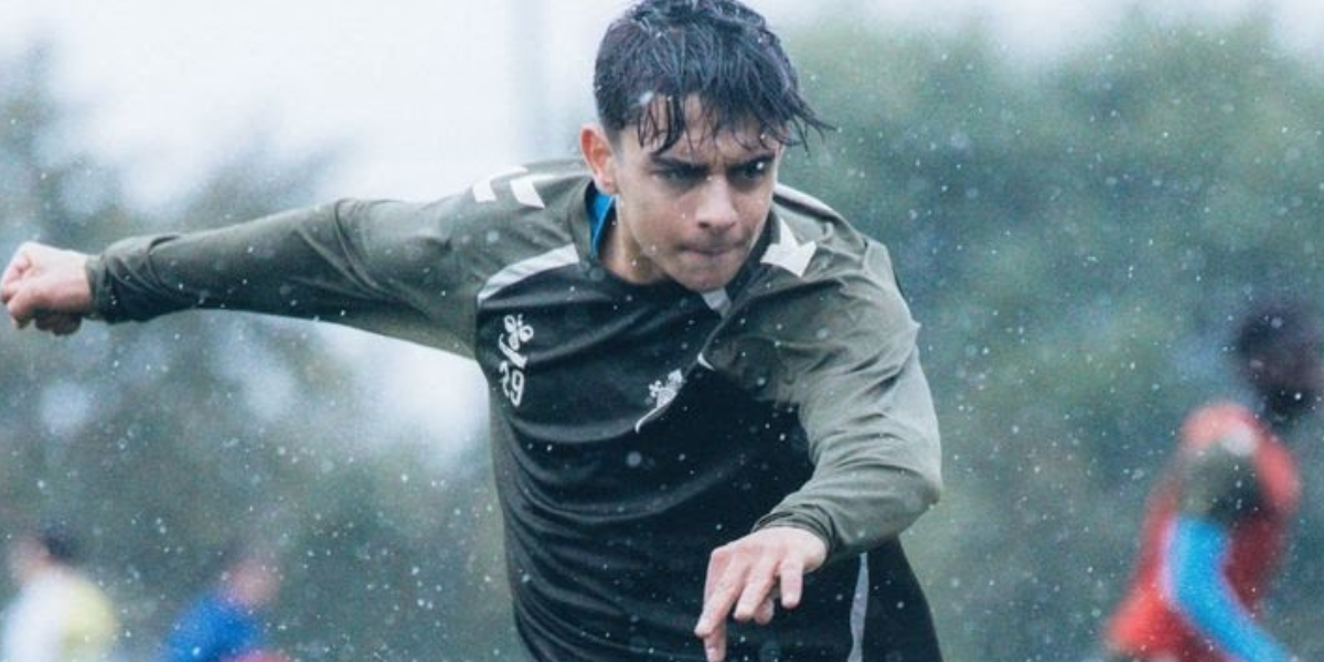 Gonzalo Barcón entrenando con el Celta de Vigo 