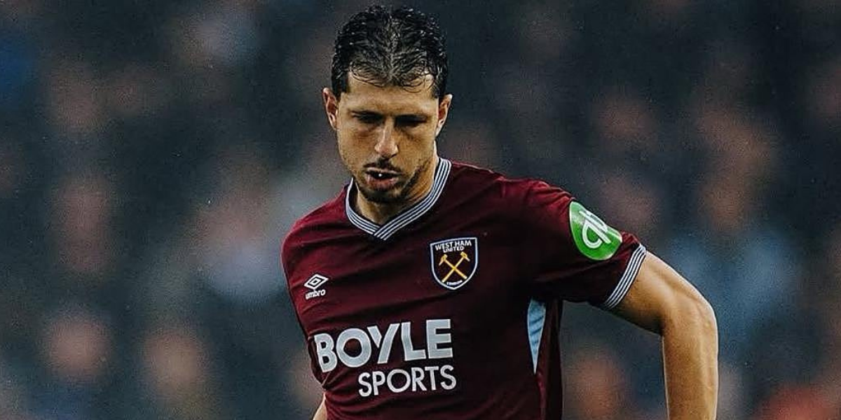 Guido Rodríguez con el West Ham