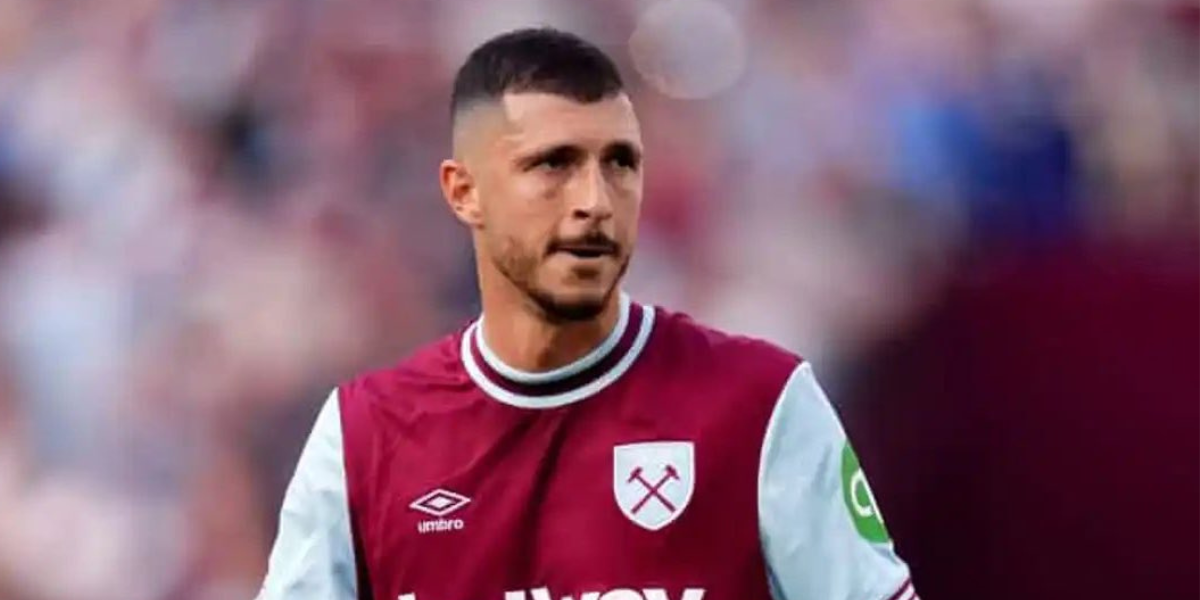 Guido Rodríguez con el West Ham 