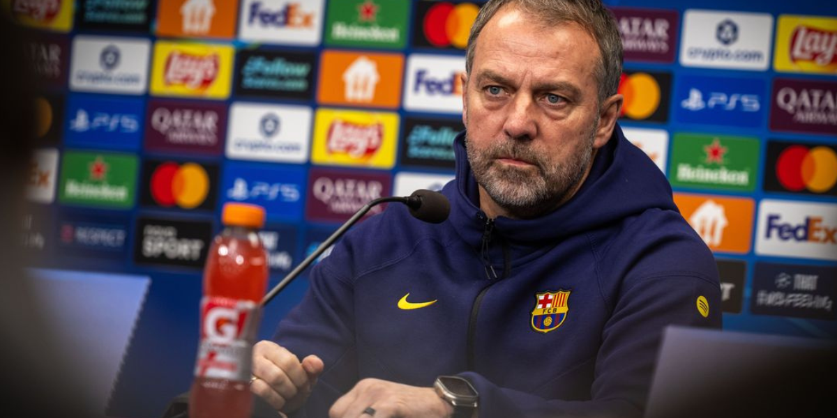 Hansi Flick en rueda de prensa