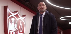 Monchi en el estadio del Sevilla FC