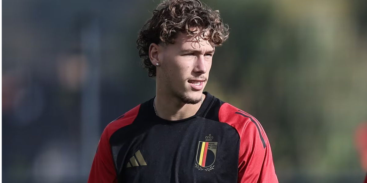 Lucas Stassin con la selección de Bélgica