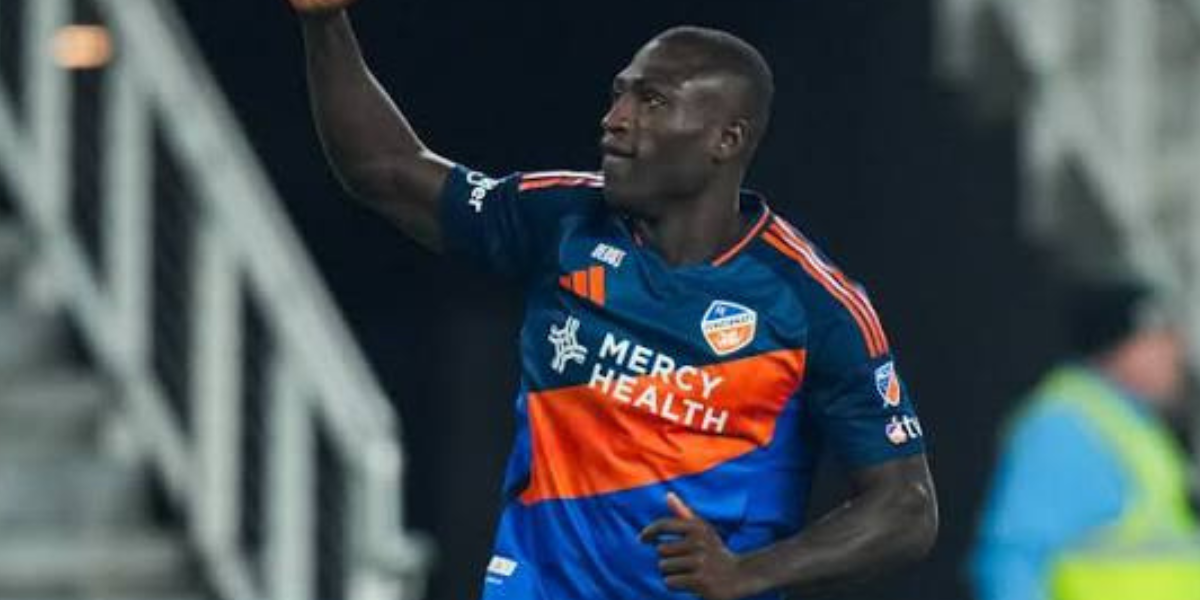 Kevin Denkey celebrando gol con Cincinnati