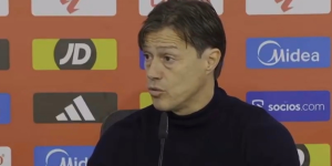 Matías Almeyda en rueda de prensa tras el empate frente al Girona