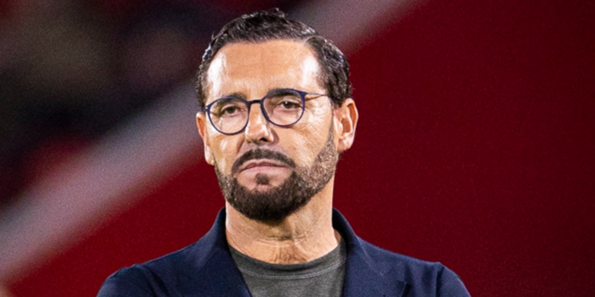 José Bordalás, entrenador del Getafe, muy serio 