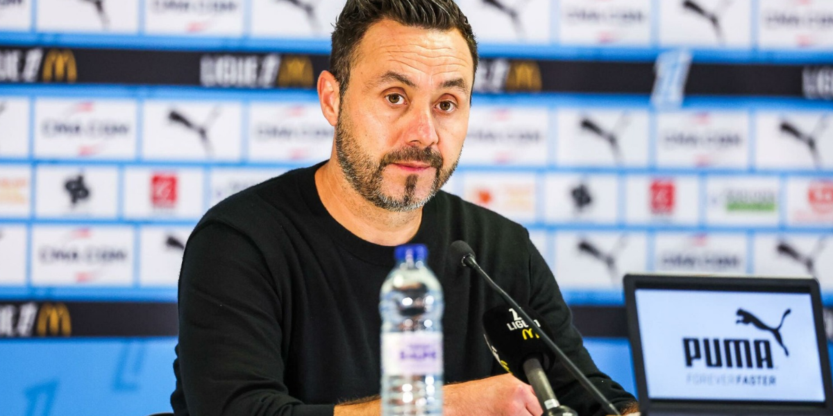 Roberto De Zerbi en rueda de prensa 