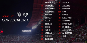 Convocatoria del Sevilla FC