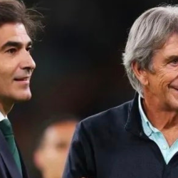 Manuel Pellegrini y Ángel Haro