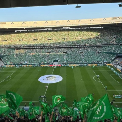Afición del Real Betis estadio de La Cartuja